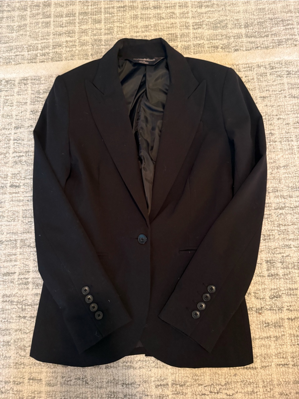 Norma Kamali Black Tailored Blazer